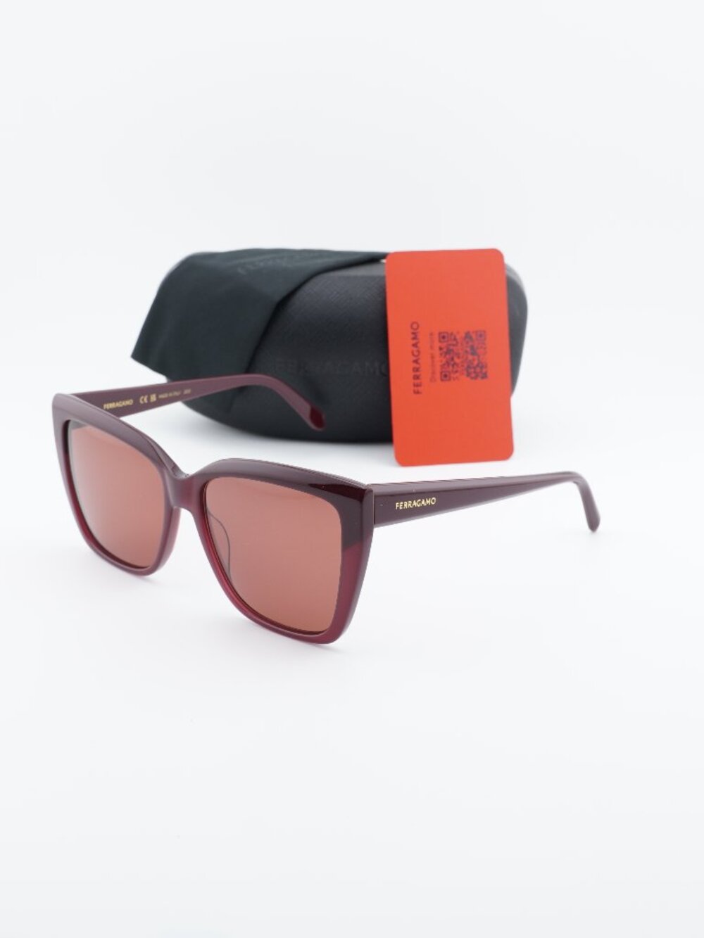 Salvatore Ferragamo SF1102S 606 Butterfly Sunglasses - Wine / Mauve